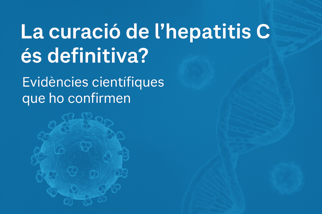 Imatge divulgativa sobre la curació de l’hepatitis C amb AMTHC